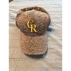 Wyoming Cowboys Go Pokes Stretch Fit Brown Heather Melange NCAA Cap Melonwear