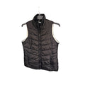 Indigo Saints Puffer Vest Womens M Black White Trim Full Zip Quilted