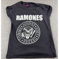 Ramones Womens Small Black Graphic Tee Johnny Joey Dee Dee Punk Rock Shirt