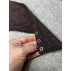 Lane Bryant Turtleneck Sweater Women's 18/20 Brown Button Cuff Plus Size