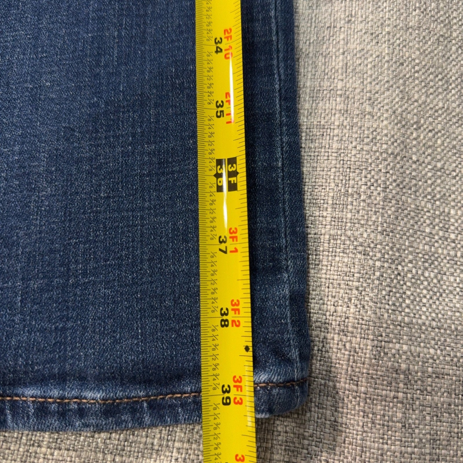 Chico's So Slimming Girlfriend Straight Leg Jeans 3R 16R Dark Wash 38x27