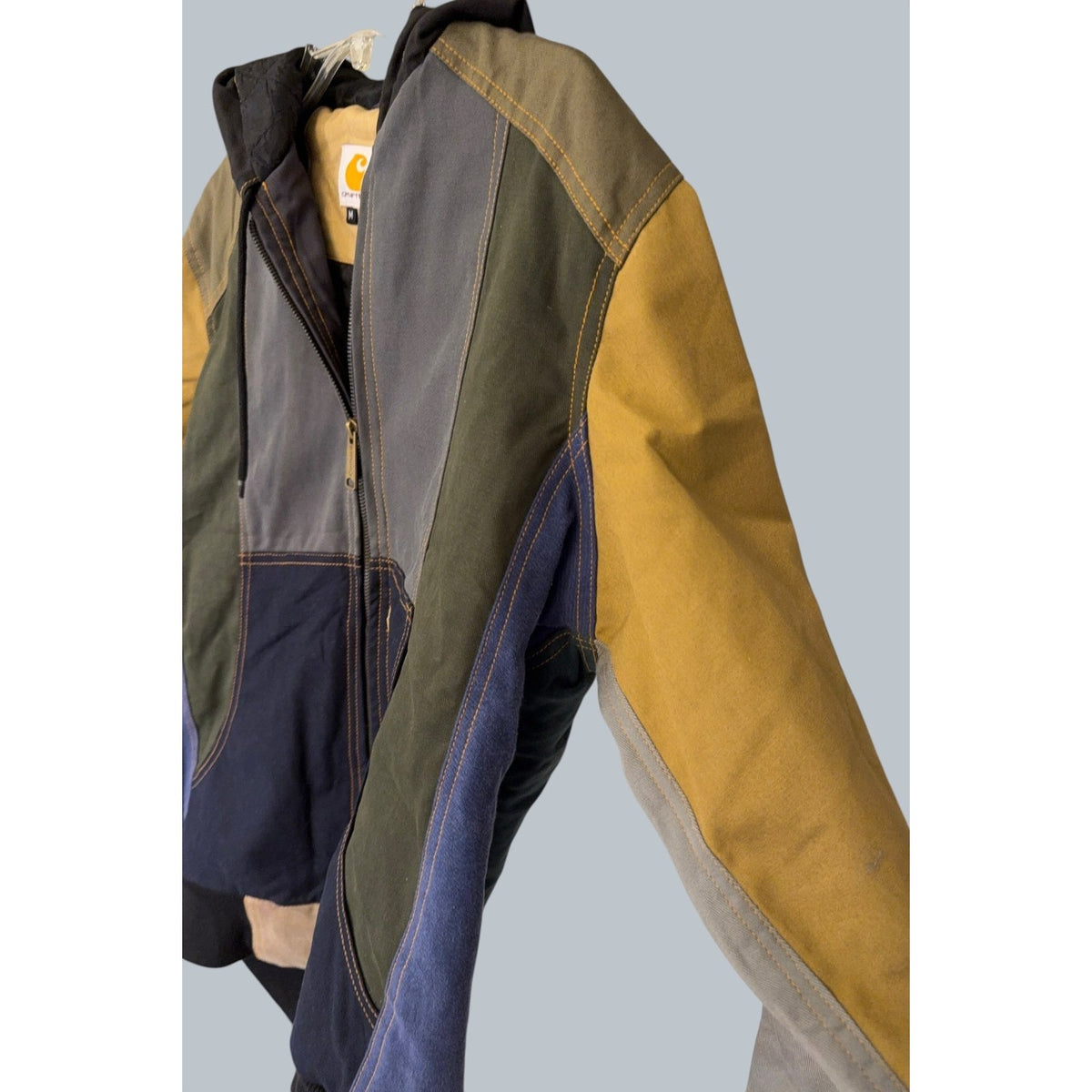 ndependently Reworked Carhartt Colorblock Hooded Jacket — Tagged M