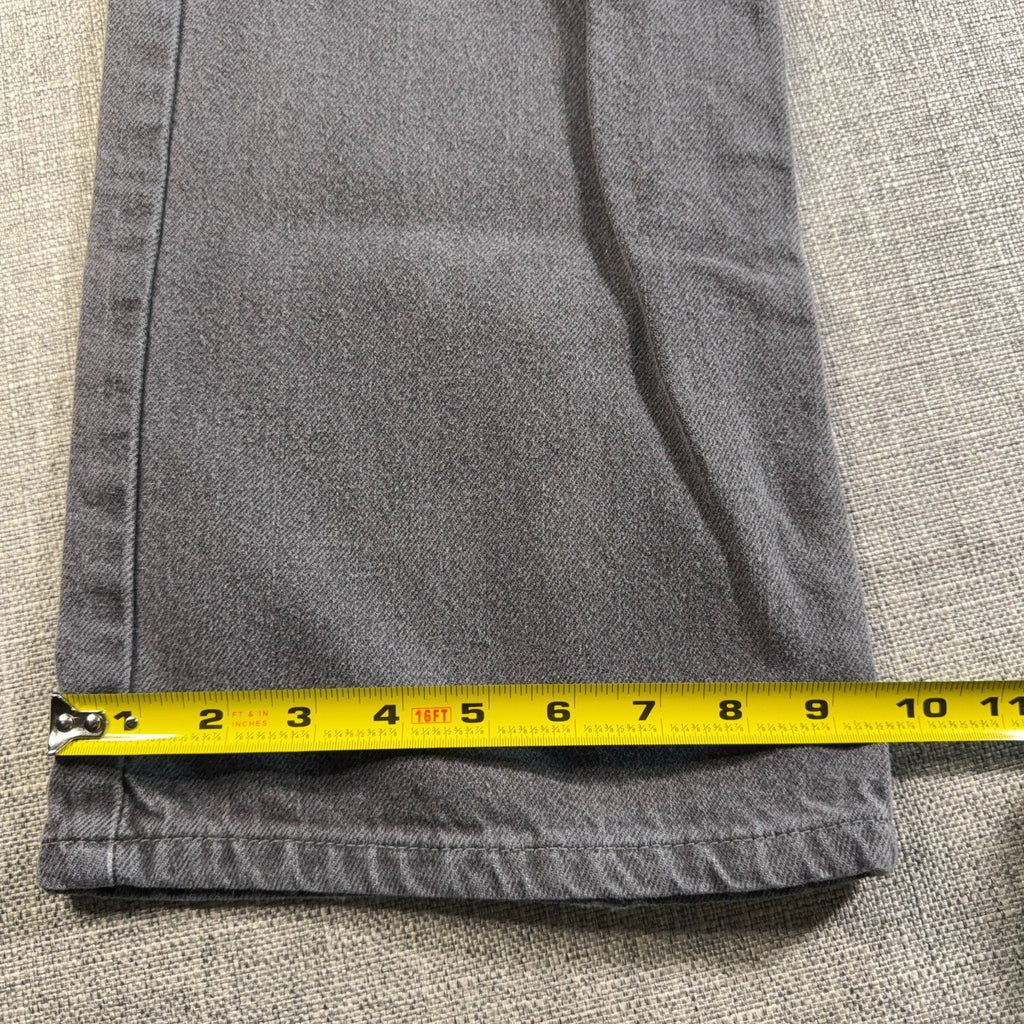 Kikwear Rushmore Jeans Mens 33x30 Gray Baggy Wide Leg Y2K Rave Skater Denim