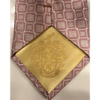 Donald J. Trump Signature Collection Pink Geometric Silk Tie Luxury Power Tie