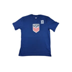 Christian Pulisic #10 USA Soccer T Shirt Men L USMNT Blue 2026 U.S. Soccer