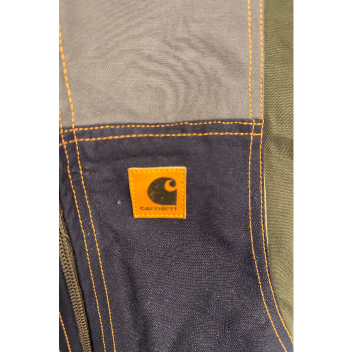 ndependently Reworked Carhartt Colorblock Hooded Jacket — Tagged M
