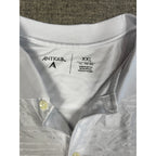 Antigua Dallas Stars Polo Men's XXL White Tonal Geometric NHL Embroidered