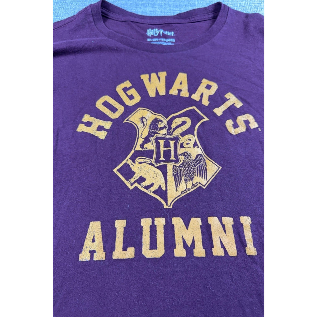 Harry Potter Hogwarts Alumni Burgundy Long Sleeve T Shirt 2X 50/52