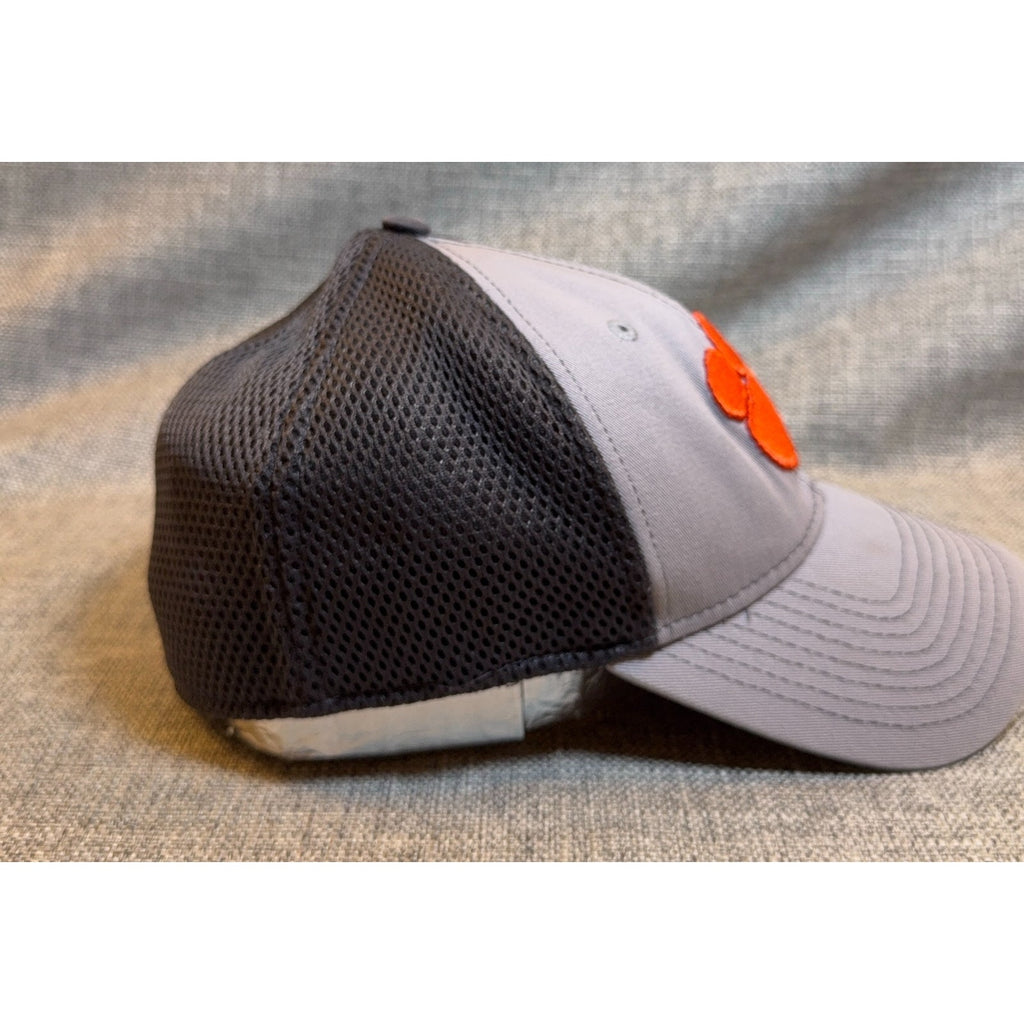 Clemson Tigers New Era 39THIRTY Hat S/M Gray Black Mesh Orange NCAA Cap