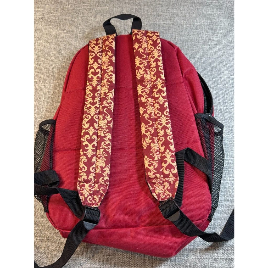 Harry Potter Hogwarts Express Platform 9 3/4 Backpack Red Black Ticket Charm