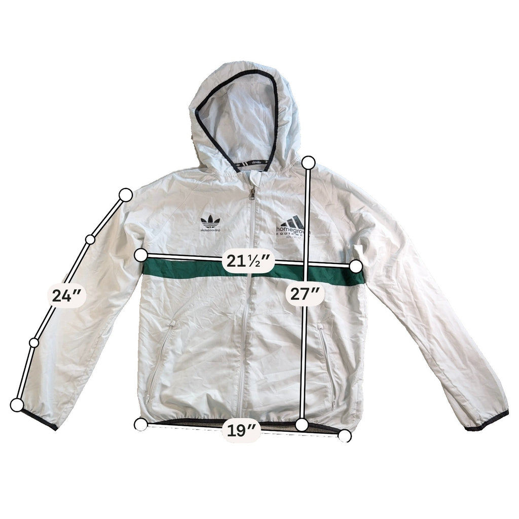 Adidas Skateboarding Climalite Windbreaker Jacket Mens L Homegrown ADV 05-17