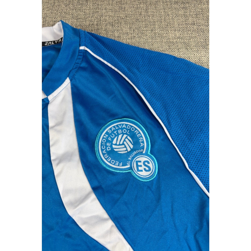El Salvador La Selecta Soccer Jersey Peña Size M Blue FES Futbol Supporter Shirt