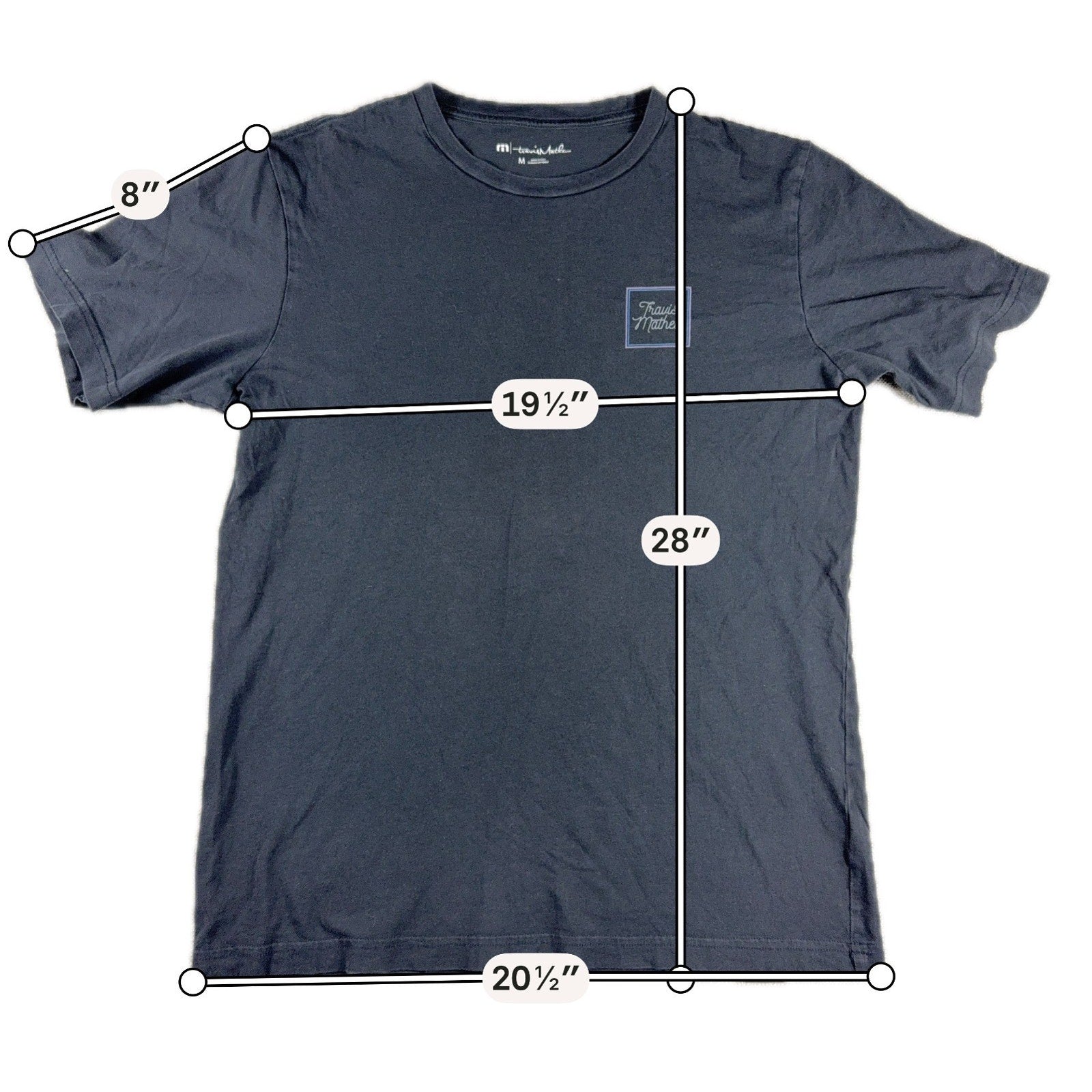 TravisMathew T Shirt Mens M Black Graphic Golf Sunset Established 2007 Tee