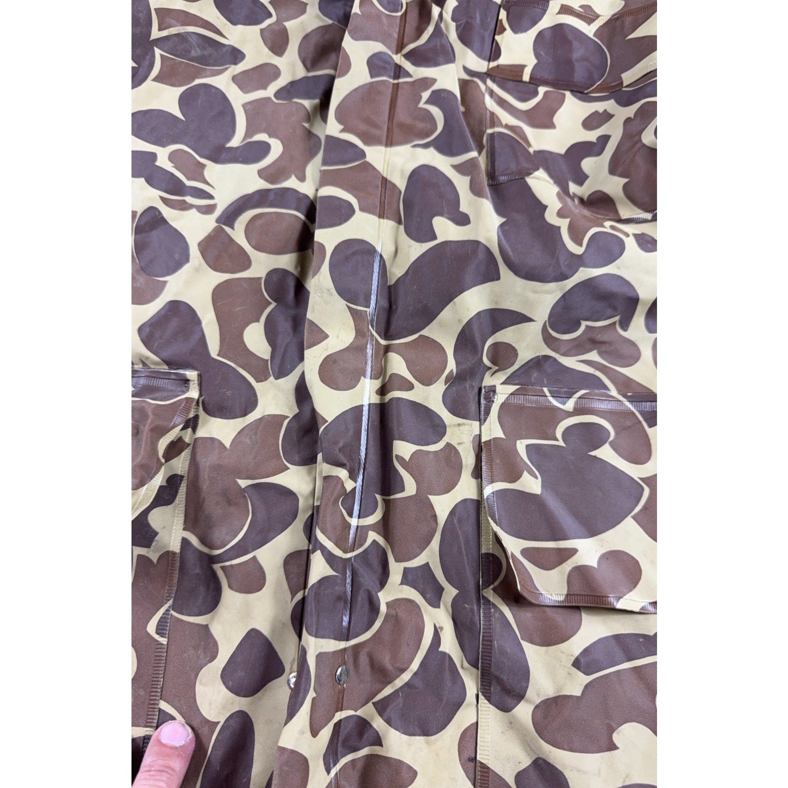 Vintage Royal Red Ball Camo Rain Suit Jacket Pants Medium Duck Hunting Taiwan