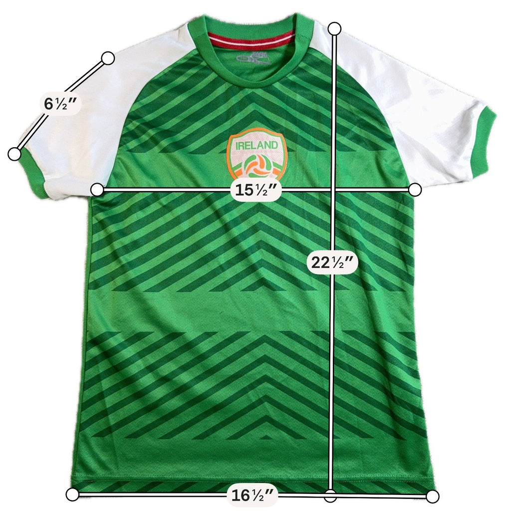 Lot 2 Youth Soccer Jerseys AC Milan Ireland Moody #19 Red Green Fan Shirts