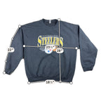 Pittsburgh Steelers Sweatshirt Mens XL Black Gildan NFL Football Crewneck Faded