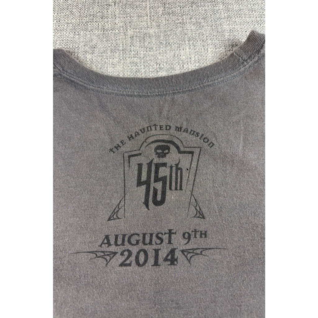 Disney Haunted Mansion 45th Anniversary T Shirt Mens L Disneyland 2014 Flaws