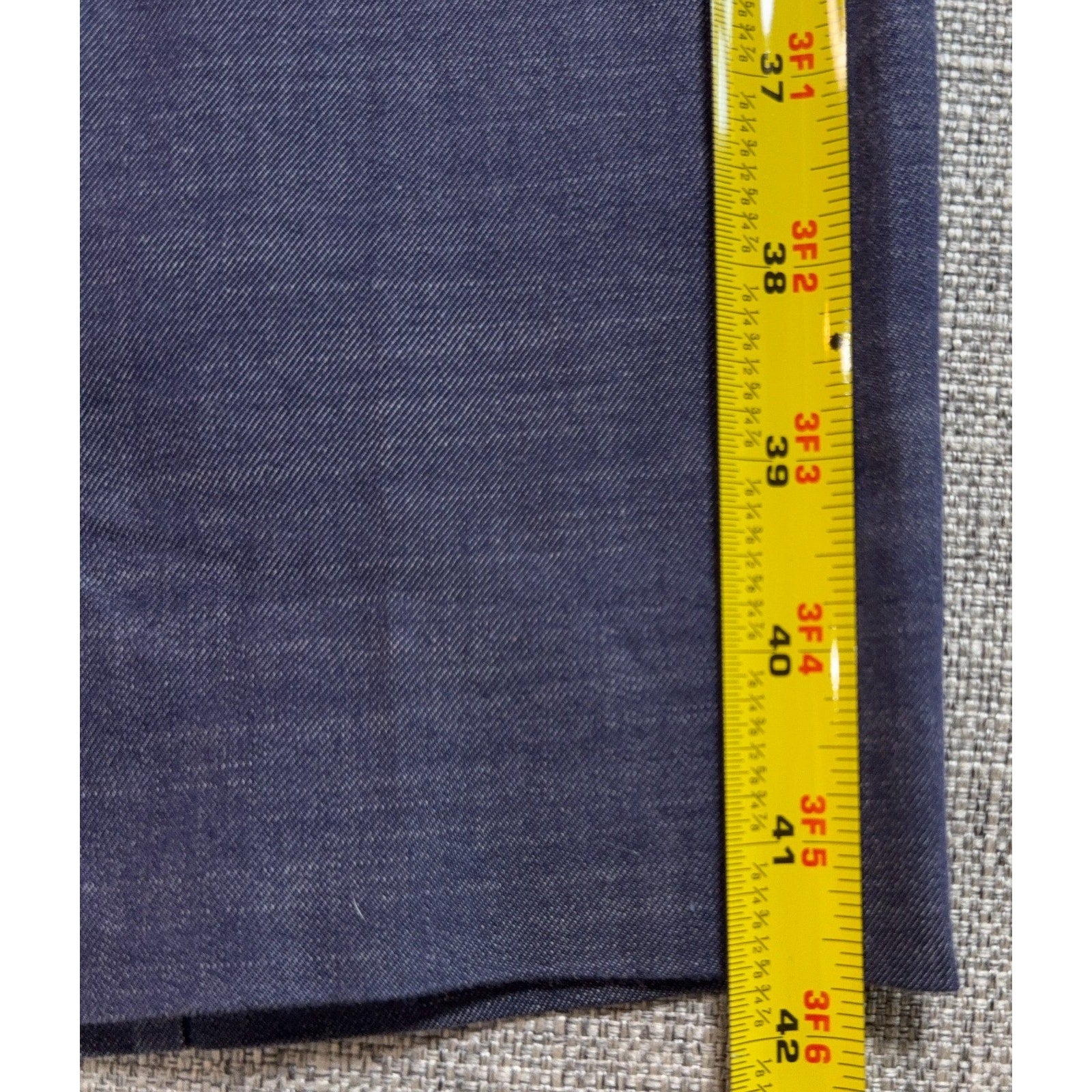 Walker Slater Boyd Trousers Mens Tag 32 Blue Cotton Tailored Pants 35x31