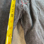 Refuse Life Style Denim Jeans Mens 34 Black Y2K Embroidered Pockets Streetwear