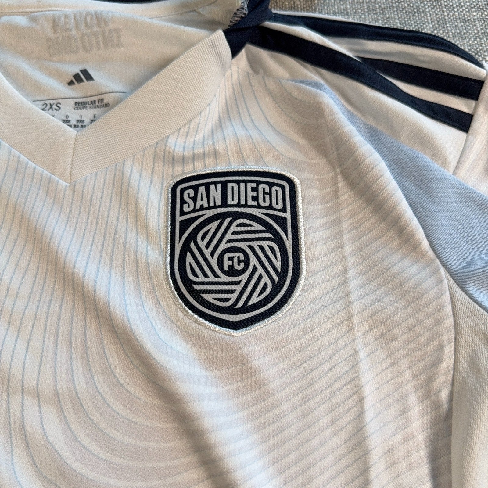 NWT Adidas San Diego FC 2025 Jersey Womens 2XS MLS Inaugural Woven Into One SDFC