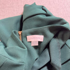 Calvin Klein Dress Womens 14 Green Tulip Sleeve Sheath Career Cocktail Midi
