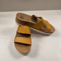 Reef Cushion Vista Hi Sandals Women’s Sz 8 Tan Platform Double Strap Slide