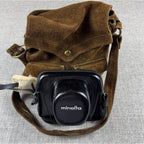 Vintage Minolta Hi-Matic 11 35mm Camera Retro Photography Lot Case Bag Manual