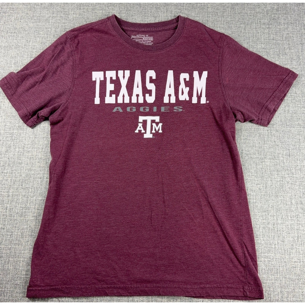 Texas A&M Aggies Colosseum T Shirt Mens Medium Maroon NCAA College Graphic Tee