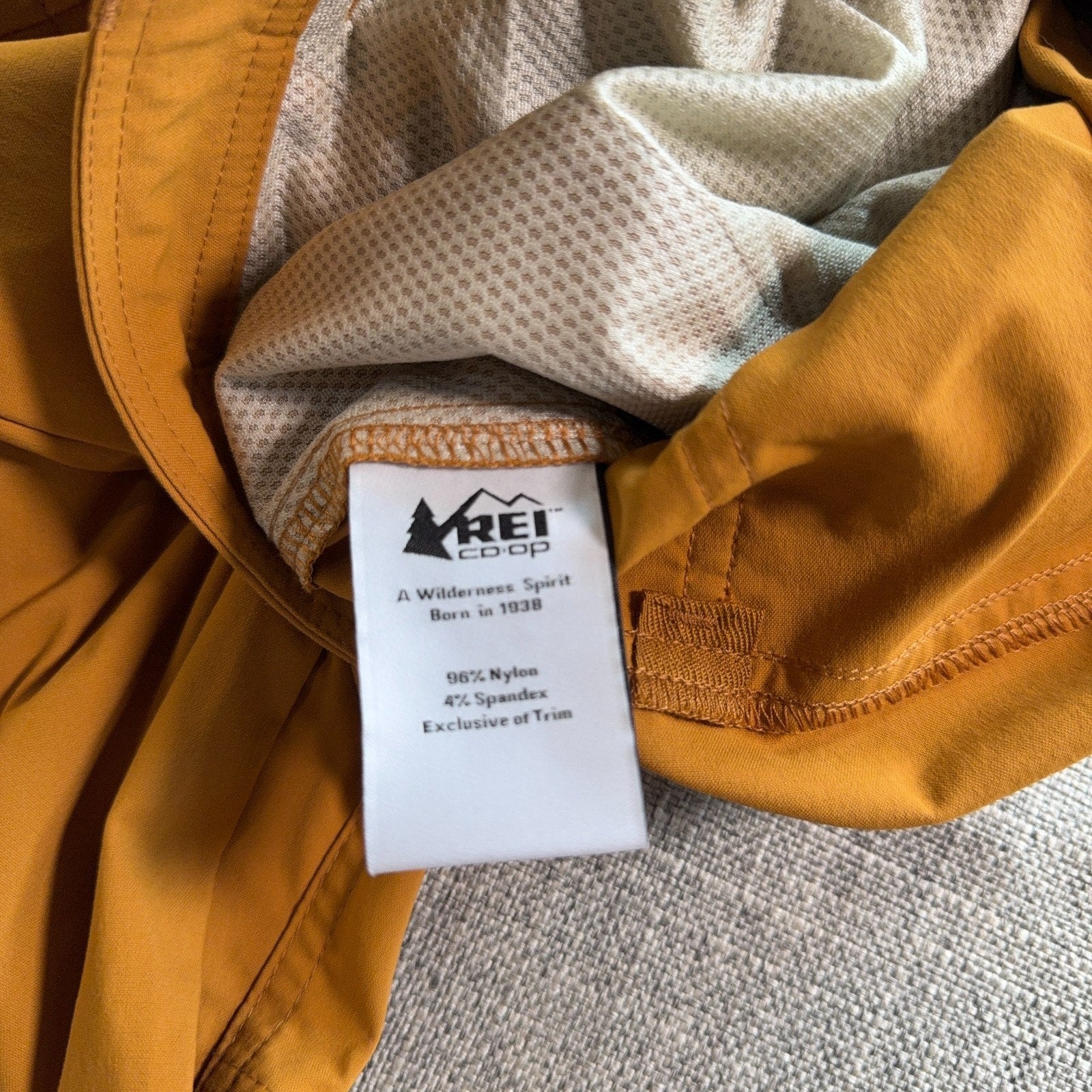 REI Co-op Trailmade Pants Mens 40x30 Brown Hiking Stretch Nylon UPF50