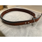 Turtleback Leather Gun Belt Heavy Duty CCW EDC Brown Leather Size ~46 USA Made