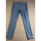 PAIGE Hoxton Ankle Jeans Womens 30 Blue Metallic Silver Stripe Skinny High Rise