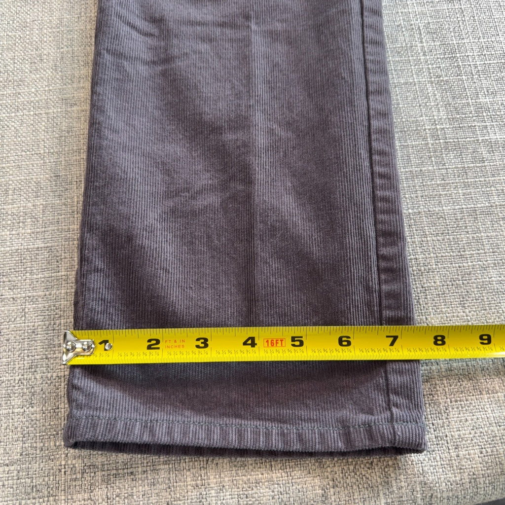 Peter Millar Mens Corduroy Pants 36 Gray 5 Pocket Straight Leg Casual Preppy