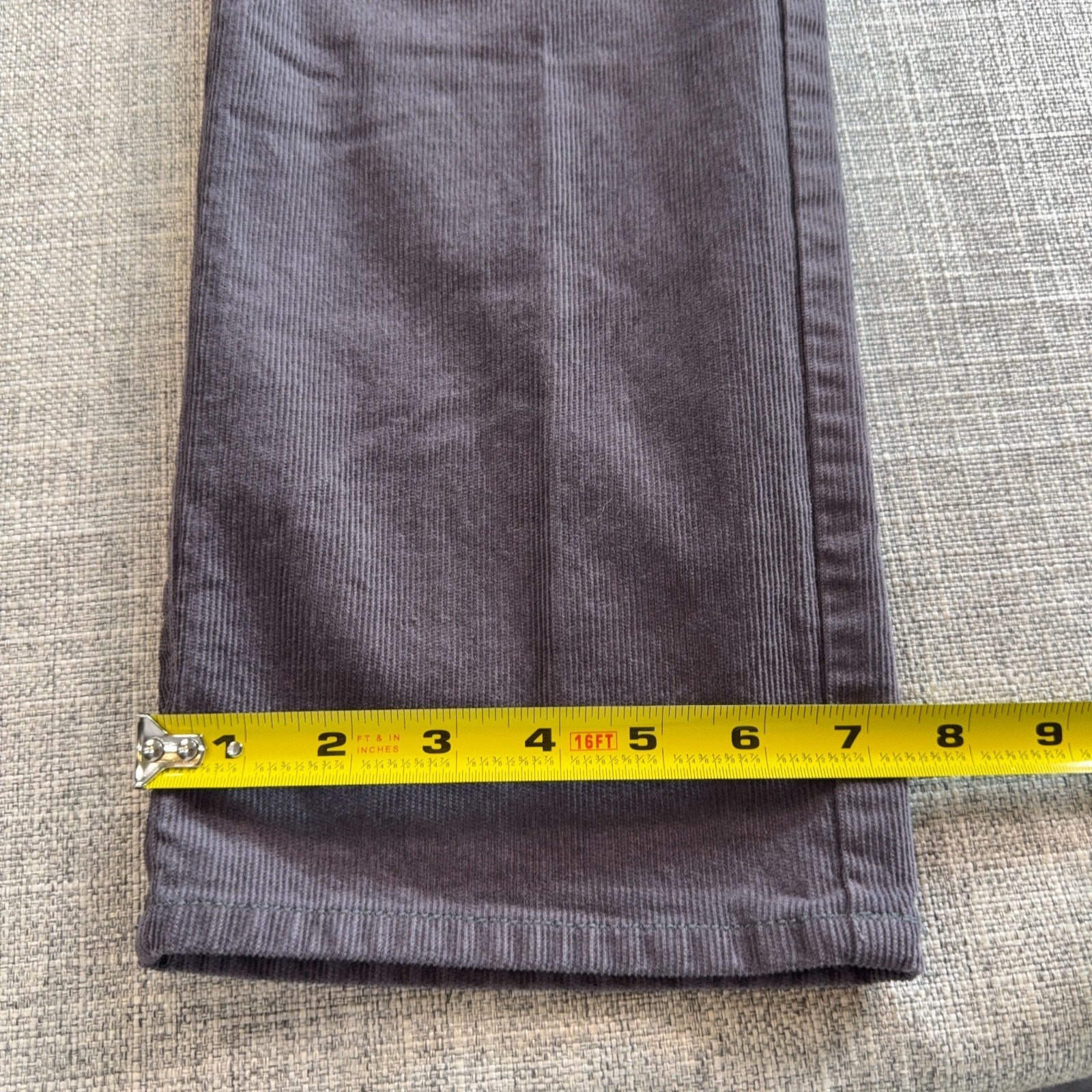Peter Millar Mens Corduroy Pants 36 Gray 5 Pocket Straight Leg Casual Preppy