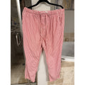 J.Crew Red White Striped Pajama Lounge Pants Women’s Large Cotton Drawstring