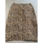 Leopard Print Resort Vacation Statement Skirt Casual