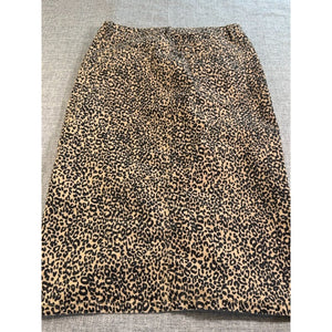 Leopard Print Resort Vacation Statement Skirt Casual