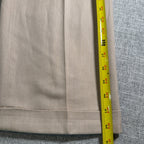Polo Ralph Lauren Pants Mens 36x30 Khaki Pleated Herringbone Cuffed Cotton