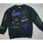 Wicked Universal Studios Embroidered Crewneck Sweatshirt Black Size M Movie
