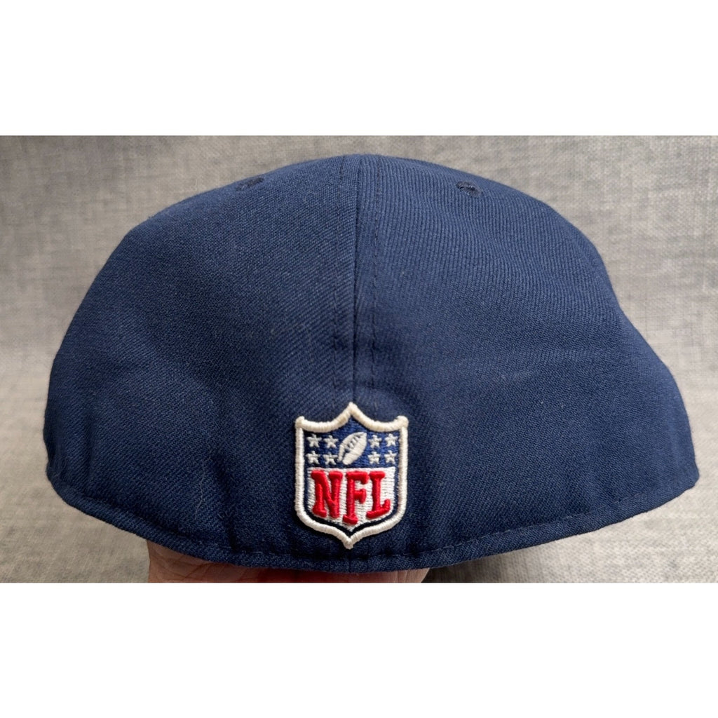 Dallas Cowboys New Era 59FIFTY Fitted Hat 7 5/8 Navy NFL Flat Brim