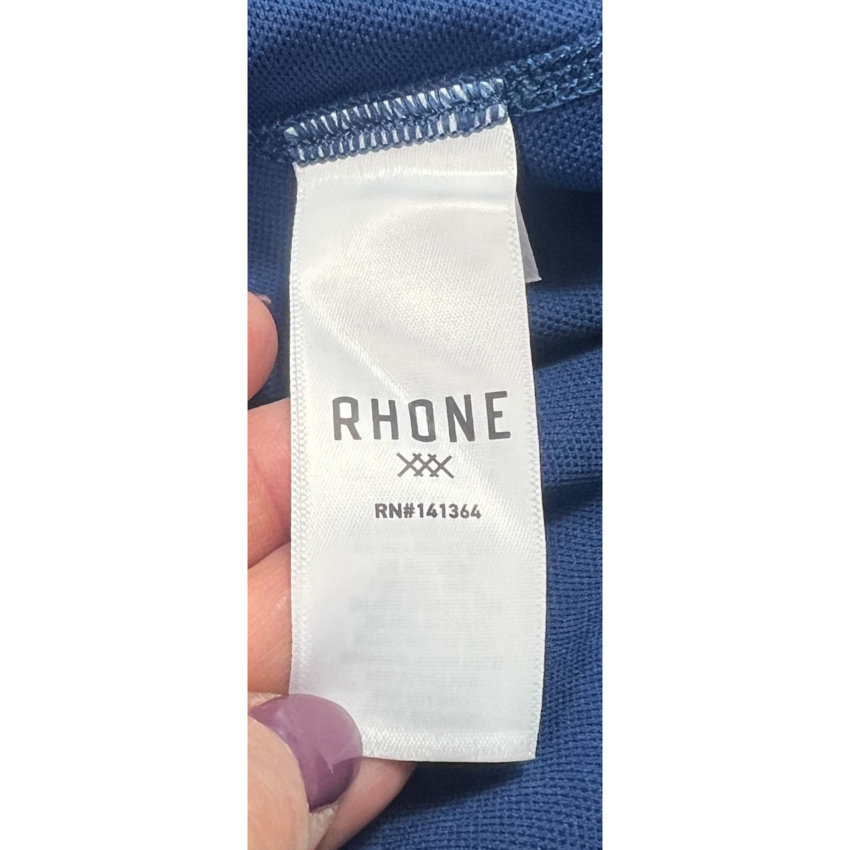 Rhone Session 1/4 Zip Pullover Mens XXL Blue Performance Golf Stretch