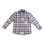 Mizzen+Main Shirt Mens Large Classic Fit Plaid Performance Button Up Stretch LS