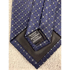 Vintage Silk Tie Lot J.Crew Croft & Barrow Blue Geometric Striped Mens Neckties