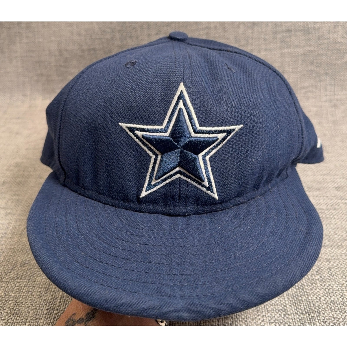Dallas Cowboys New Era 59FIFTY Fitted Hat 7 5/8 Navy NFL Flat Brim