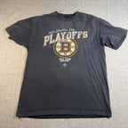 Boston Bruins 2011 Stanley Cup Playoffs Shirt Mens L Old Time Hockey NHL