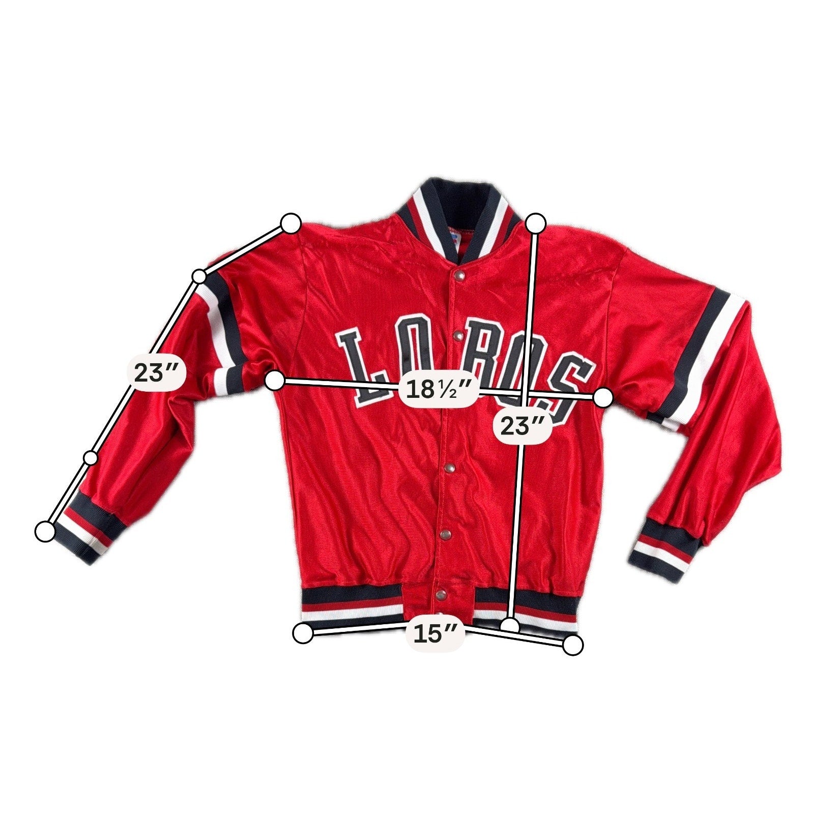 Vintage Russell Athletic Levelland Lobos Satin Varsity Jacket USA Small 80s 90s