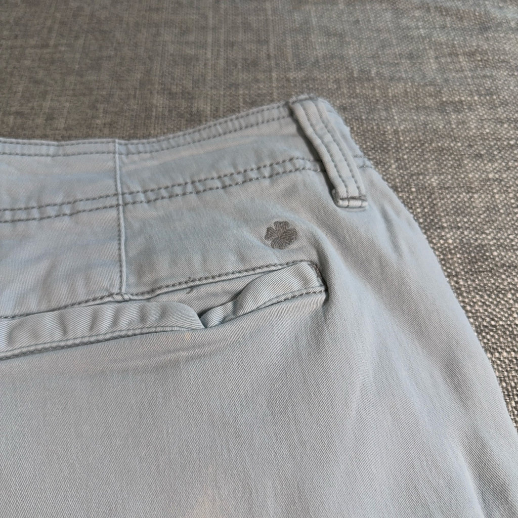 Lucky Brand Saturday Stretch Shorts Mens 36 Blue Chino Casual Flat Front 9.5 Ins