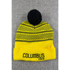 Columbus Crew MLS Pom Beanie Hat Nationwide Black Yellow Soccer Knit Cap