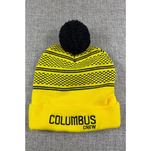 Columbus Crew MLS Pom Beanie Hat Nationwide Black Yellow Soccer Knit Cap