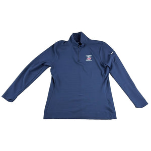 Nike Dri-FIT 2019 US Open Pebble Beach Golf 1/4 Zip Pullover Mens L Navy