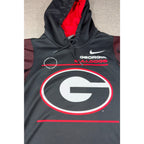 Nike Georgia Bulldogs Dri-FIT On Field Hoodie Men S Black Red UGA NCAA Football